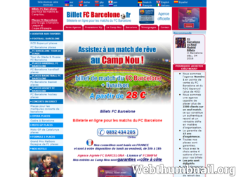 billetfcbarcelone.fr website preview