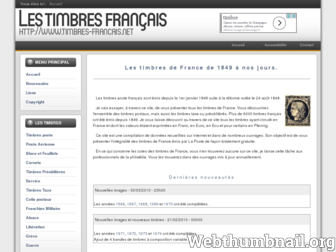 timbres-francais.net website preview