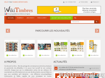 wikitimbres.fr website preview