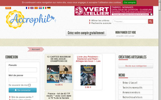 accrophil.fr website preview