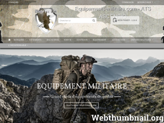 equipements-militaire.com website preview