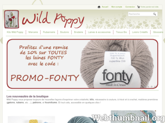 wildpoppy.fr website preview