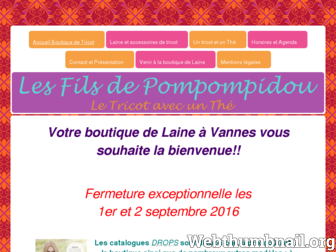 lesfilsdepompompidou.com website preview