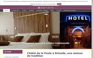 hotel-de-la-poste-brioude.com website preview