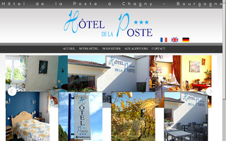 hoteldelaposte-chagny71.com website preview