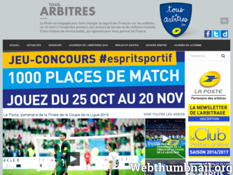 tousarbitres.fr website preview