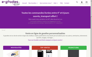 e-goodies.fr website preview
