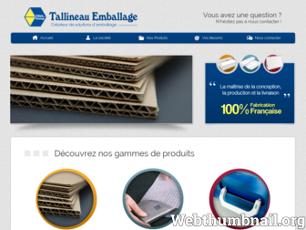 tallineau-emballage.fr website preview
