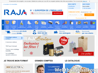 raja.fr website preview