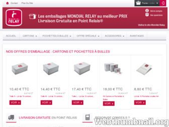 emballage.mondialrelay.fr website preview