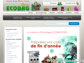 ecobagstore.fr website preview