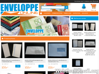 enveloppeonline.fr website preview