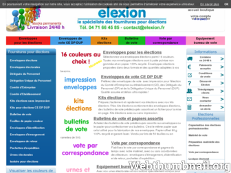 elexion.fr website preview