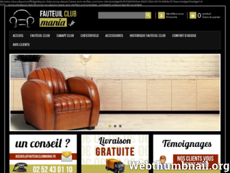 fauteuilclubmania.fr website preview