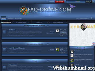 faq-drone.com website preview