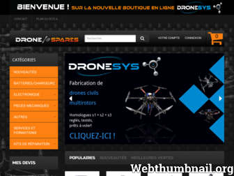 drone-spares.com website preview