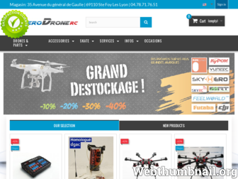 aerodrone-rc.fr website preview