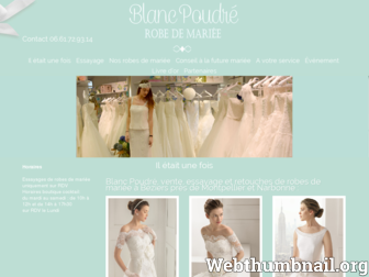 blanc-poudre-mariage.com website preview