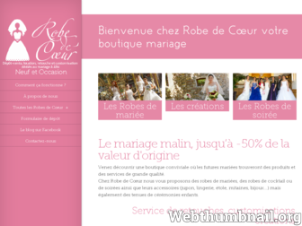 robedecoeur.fr website preview
