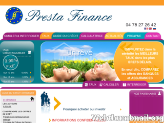 prestafinance.com website preview