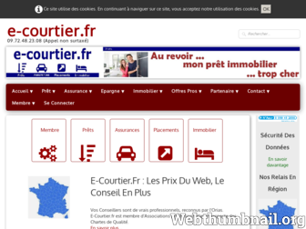 e-courtier.fr website preview