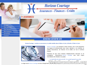 horizon-courtage.com website preview