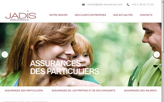 jadis-assurances.com website preview