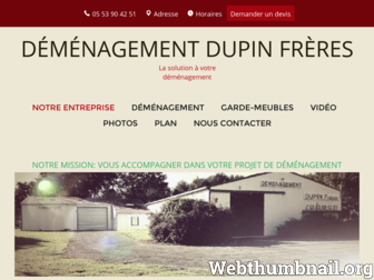 demenagement-dupin-dordogne.fr website preview