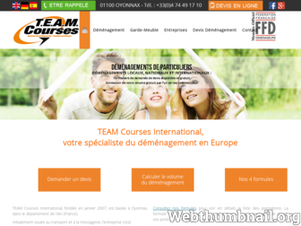 teamcoursesinternational.com website preview