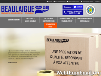 demenagement-beaulaigue.com website preview