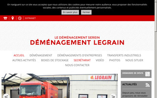 demenagementlegrain.fr website preview