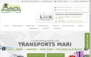 transports-mari.com website preview
