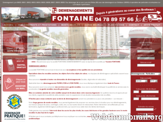 fontaine-demenagements.com website preview