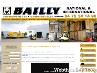demenagement-bailly.fr website preview
