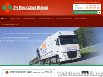 demenageursbasques.fr website preview