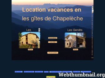 location-gite-ardeche-chapeleche.com website preview