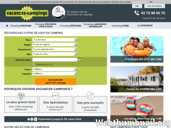 vacances-campings.fr website preview