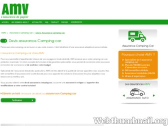 camping-car.amv.fr website preview