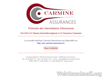 carmine-assurance.fr website preview
