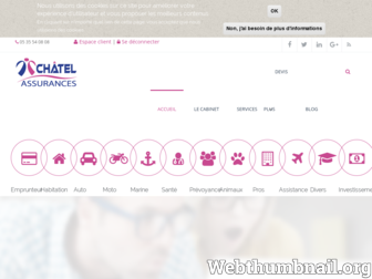 chatel-assurances.fr website preview