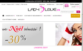 ladylove.fr website preview