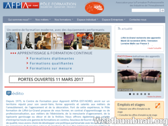 afpia-estnord.fr website preview