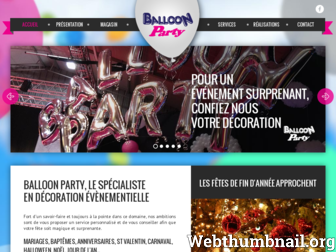 balloon-party.fr website preview