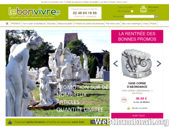 lebonvivre.fr website preview