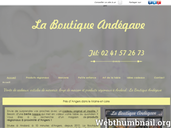 laboutiqueandegave.fr website preview