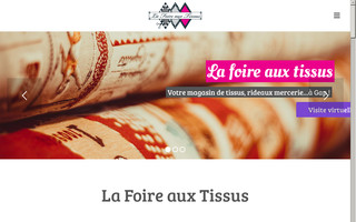 lafoireauxtissus.fr website preview