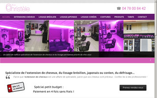 coiffure-christele-extensions.fr website preview