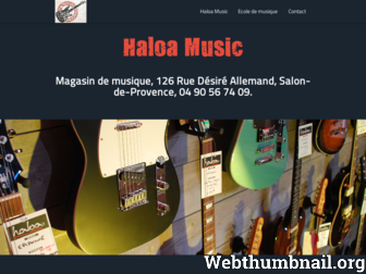 haloa-music.fr website preview