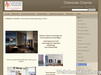 cheminee-charrier.fr website preview