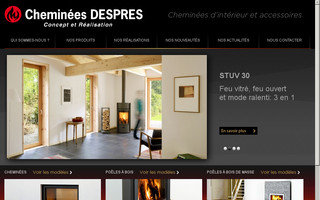 cheminees-despres.fr website preview
